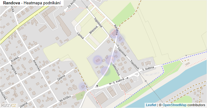 Randova - mapa podnikání