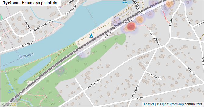 Tyršova - mapa podnikání