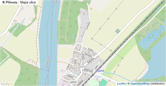 K Přívozu - mapa ulice