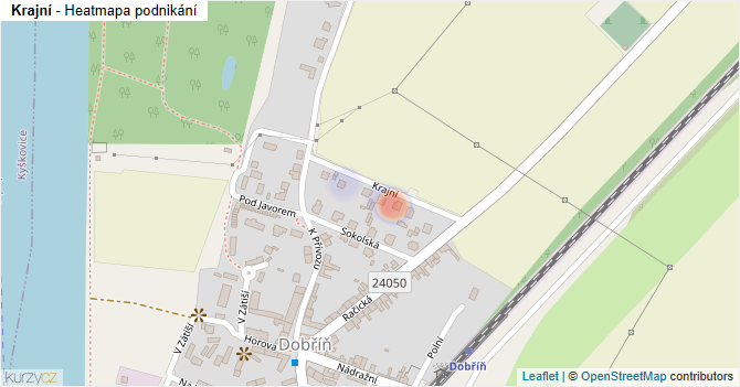 Krajní - mapa podnikání