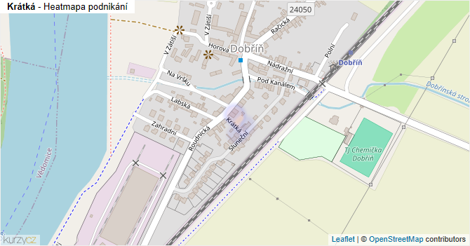 Krátká - mapa podnikání