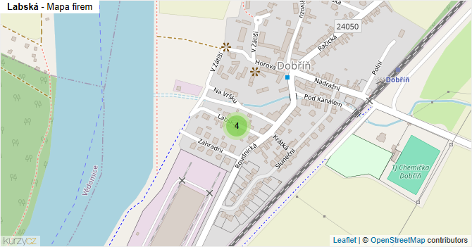 Labská - mapa firem