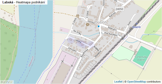 Labská - mapa podnikání