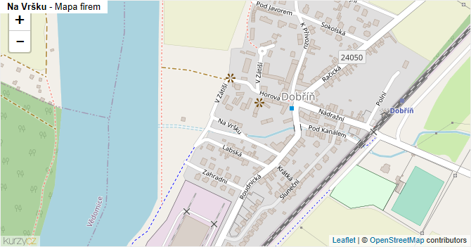 Na Vršku - mapa firem