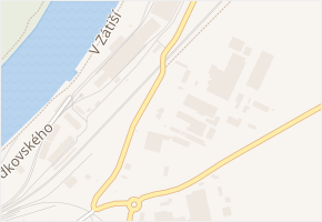 Náves v obci Dobříň - mapa ulice