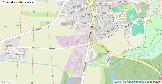 Anenská - mapa ulice