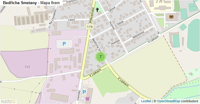 Bedřicha Smetany - mapa firem