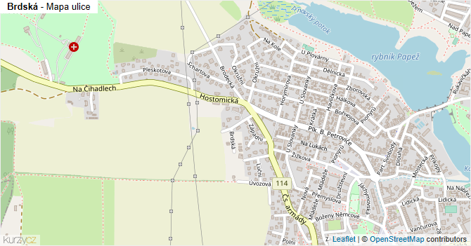 Brdská - mapa ulice