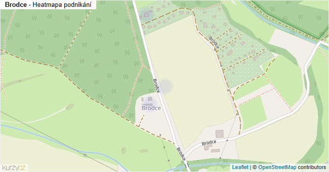 Brodce - mapa podnikání