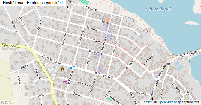 Havlíčkova - mapa podnikání