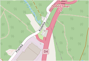 Kodetka v obci Dobříš - mapa ulice