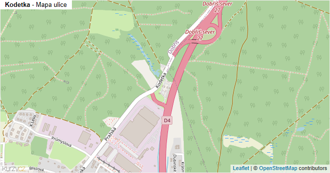 Kodetka - mapa ulice