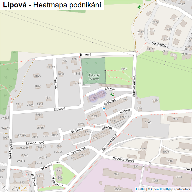 Mapa Lípová - Firmy v ulici.