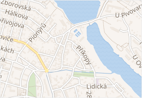 Lomená v obci Dobříš - mapa ulice