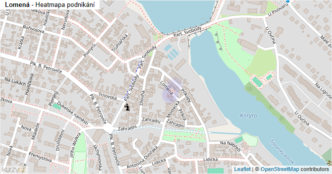 Lomená - mapa podnikání
