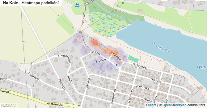 Na Kole - mapa podnikání