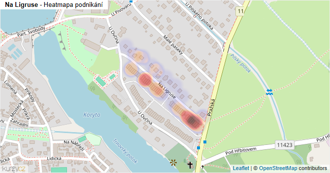Na Ligruse - mapa podnikání