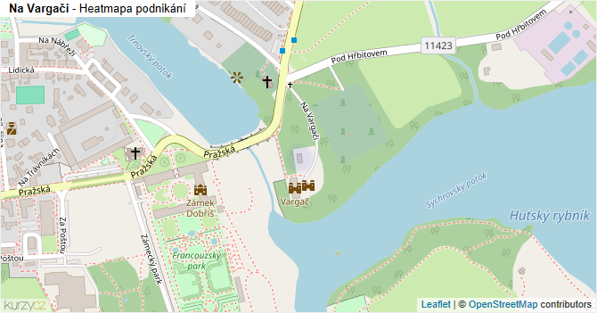 Na Vargači - mapa podnikání