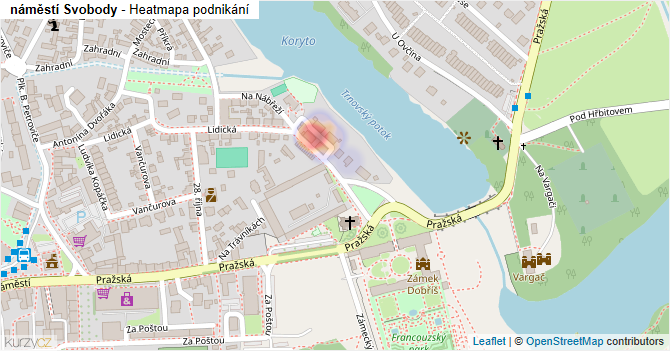 náměstí Svobody - mapa podnikání