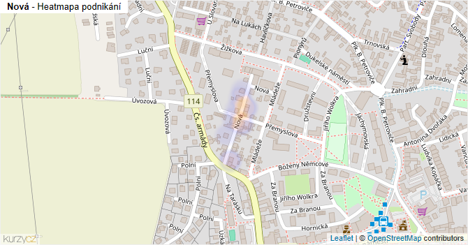 Nová - mapa podnikání