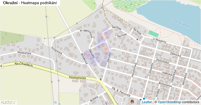 Okružní - mapa podnikání