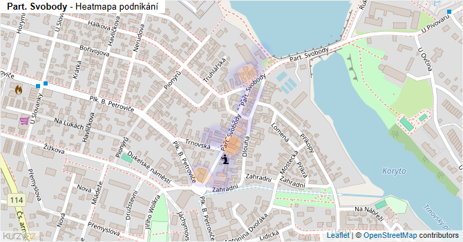 Part. Svobody - mapa podnikání