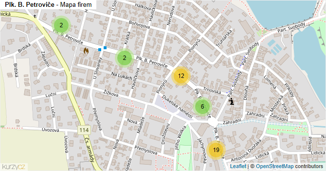 Plk. B. Petroviče - mapa firem