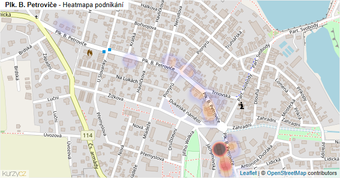 Plk. B. Petroviče - mapa podnikání