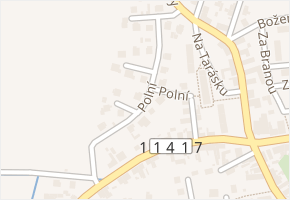 Polní v obci Dobříš - mapa ulice