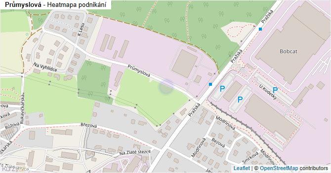 Průmyslová - mapa podnikání