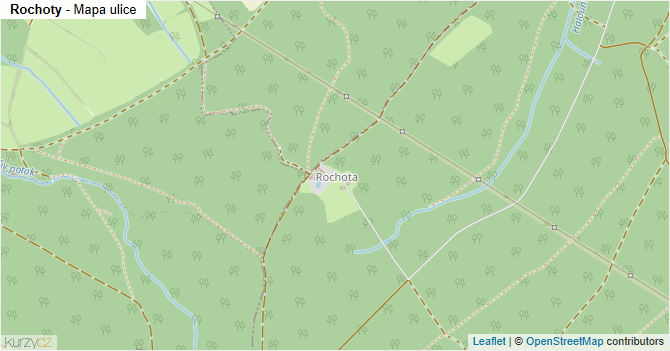 Rochoty - mapa ulice