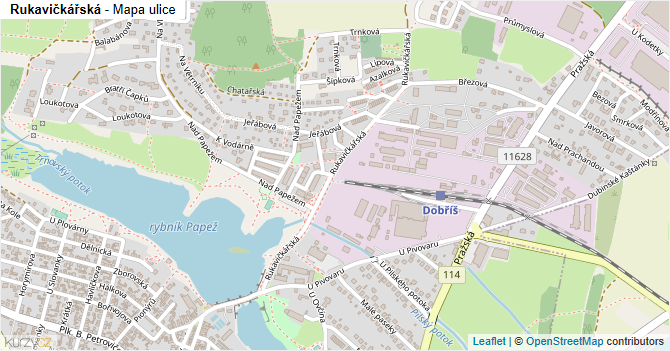 Rukavičkářská - mapa ulice