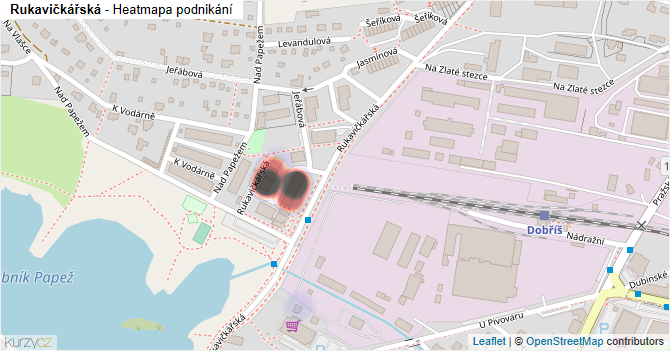 Rukavičkářská - mapa podnikání