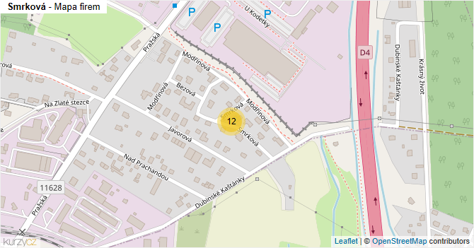Smrková - mapa firem