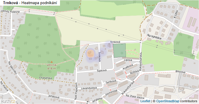 Trnková - mapa podnikání
