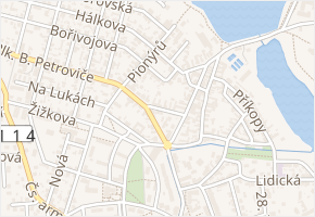 Trnovská v obci Dobříš - mapa ulice