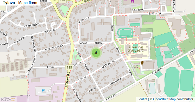 Tylova - mapa firem