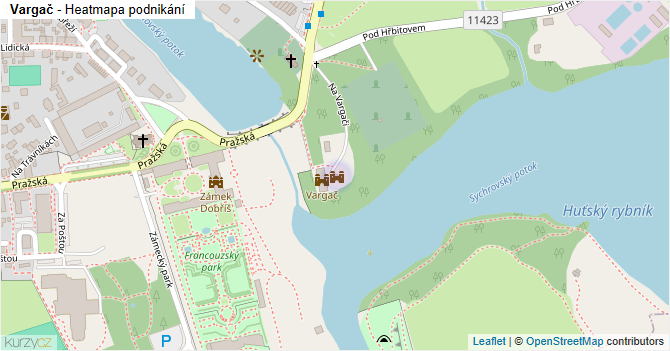 Vargač - mapa podnikání