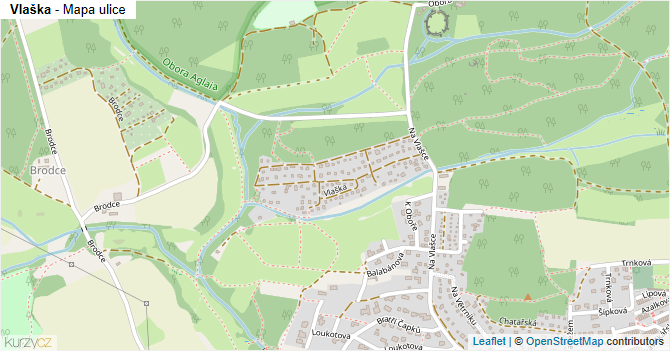 Vlaška - mapa ulice