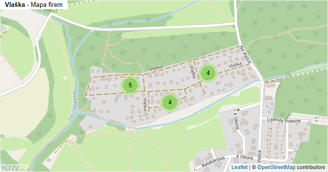 Vlaška - mapa firem