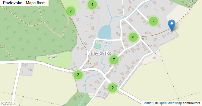 Pavlovsko - mapa firem