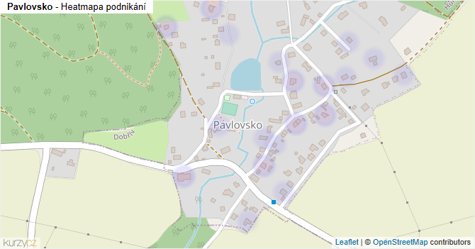 Pavlovsko - mapa podnikání