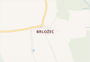 Brložec v obci Dobrná - mapa části obce