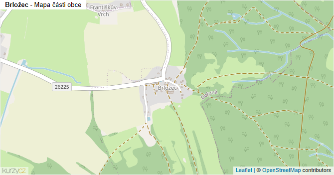 Brložec - mapa části obce