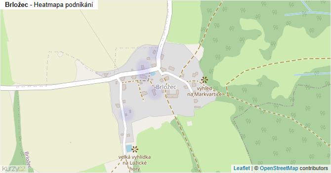 Brložec - mapa podnikání