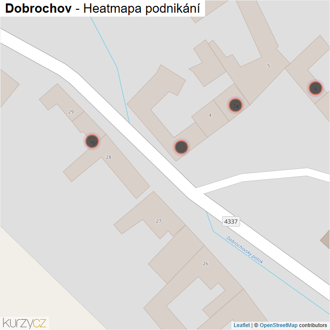 Mapa Dobrochov - Firmy v obci.
