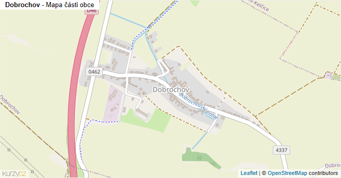 Dobrochov - mapa části obce