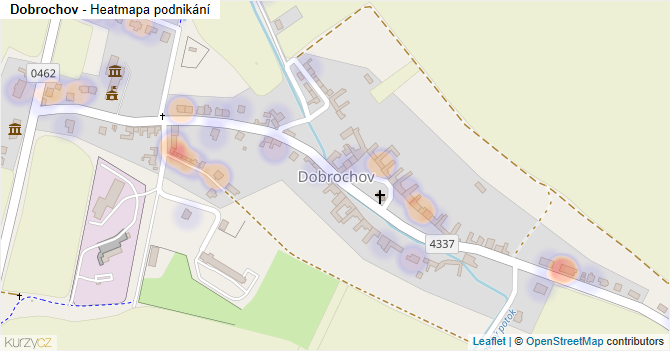 Dobrochov - mapa podnikání