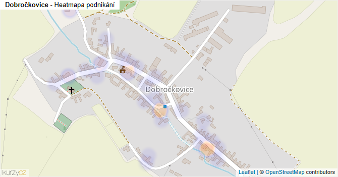 Dobročkovice - mapa podnikání