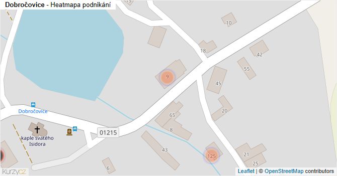 Dobročovice - mapa podnikání
